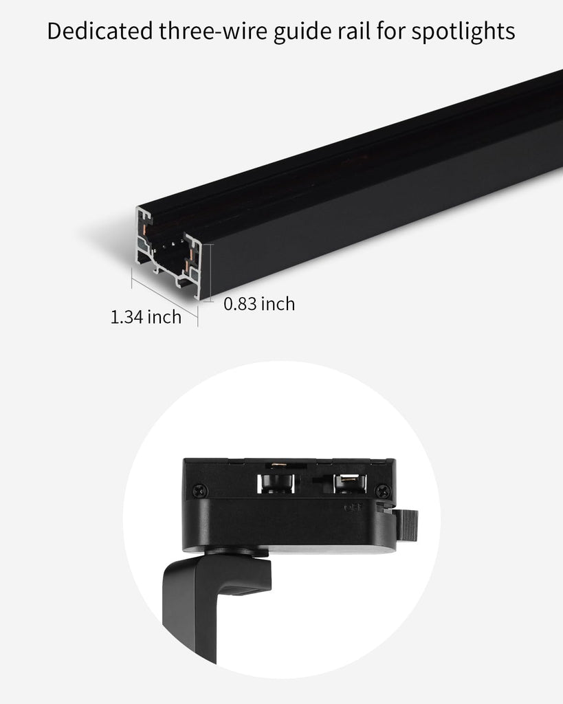 LED Lighting Heads, Spot Light Indoor, 18W Shapeable Light, Track Light Adjustable Aperture Shape for Museum Art