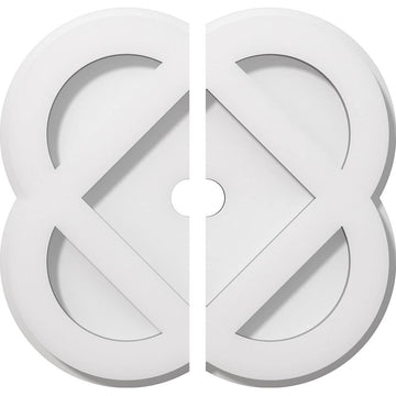 01000 Charlotte Architectural Grade PVC Contemporary, Two Piece Urethane Ceiling Medallions 10"OD x 1"ID x
