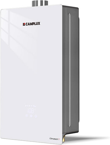 Climatech 7 170, 000 BTU(Real Data) Tankless Water Heater Gas, 6.86 GPM(Up to 7.6 GPM)