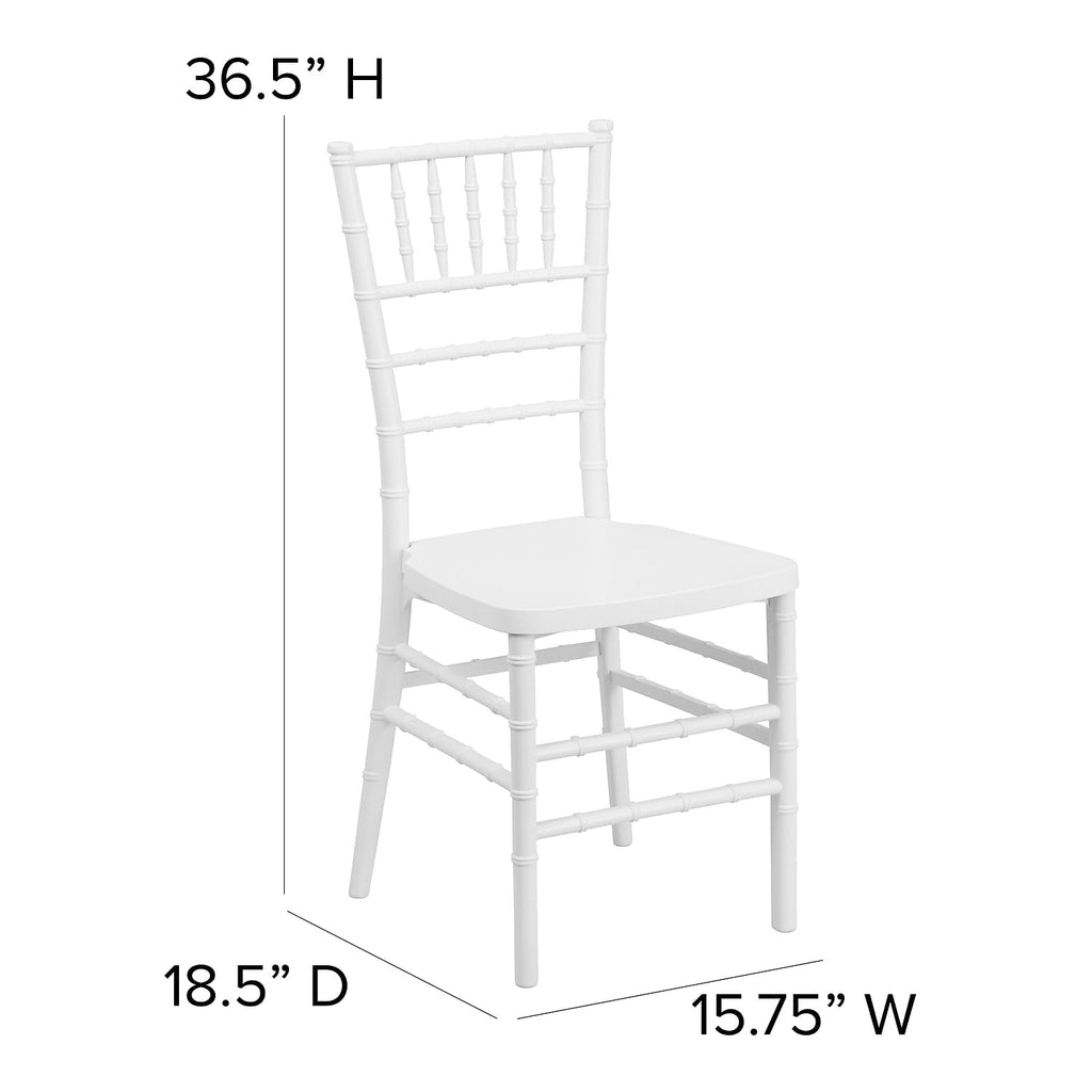 Stacking Resin Ballroom Chair, Silver, 2-Pack