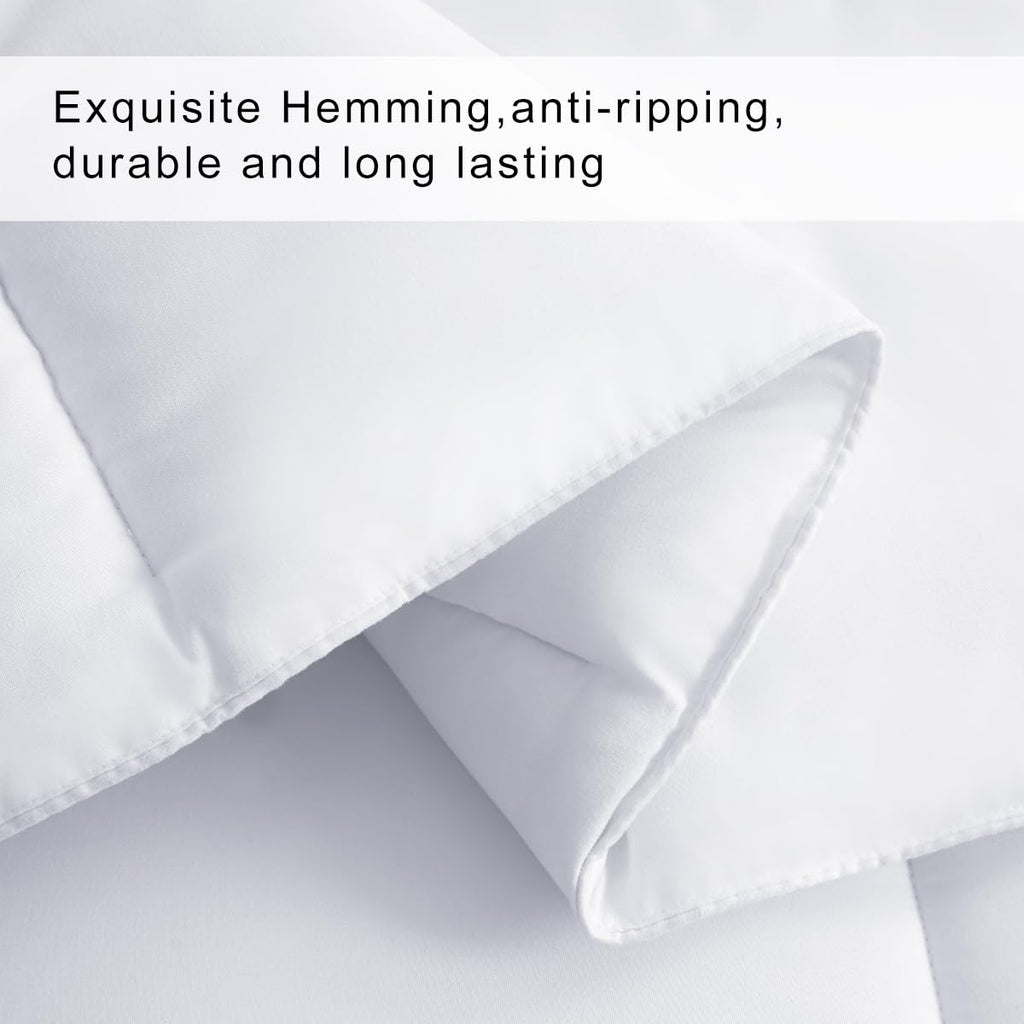 All-Season King Size Cooling Comforter Duvet Insert - White