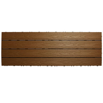 UltraShield Naturale 1 ft. x 3 ft. Quick Deck Outdoor Composite Deck Tile in Peruvian Teak (15 sq. ft. Per Box)