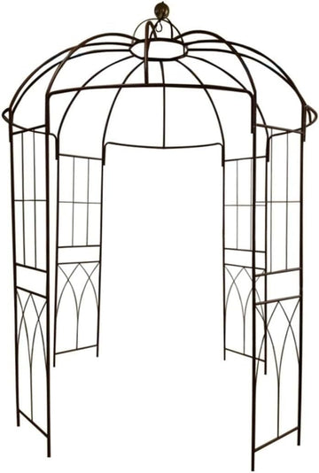 French Style Birdcage Shape Heavy Duty Gazebo,9'Highx 6‘6"Wide,Pergola Pavilion Arch Arbor Arbour Plants Stand Rack