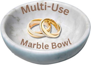 Jewelry Tray - Real Marble Jewelry Dish - Ring Holder - Decorative Key Bowl - Home Decor Wedding Gift