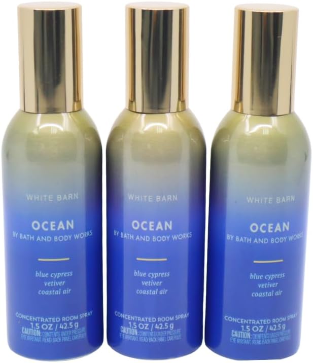 OCEAN Concentrated Room Spray Gift Set with a Blue Bow for Holiday 1.5 oz - Set of 3