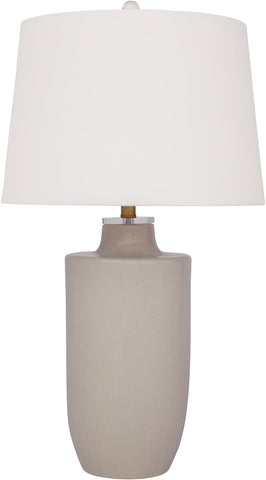 Signature Design by Ashley Cylener Vintage Ceramic Table Lamp with 3-Way Switch, White & Beige