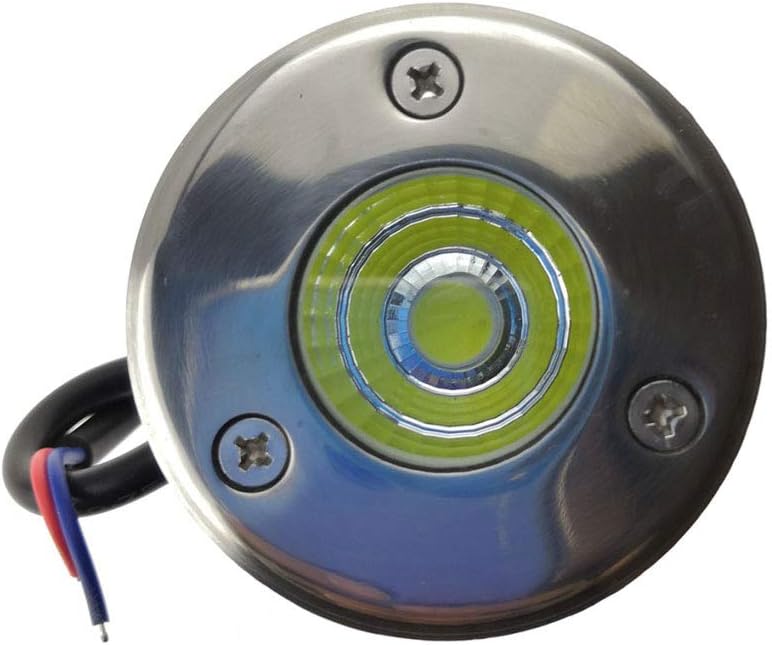 3W 12V 24V DC Low Voltage In Ground Well LED Light Warm White 4-Pack | 12V-24V AV/DC IP67 Outdoor In-Ground Landscape