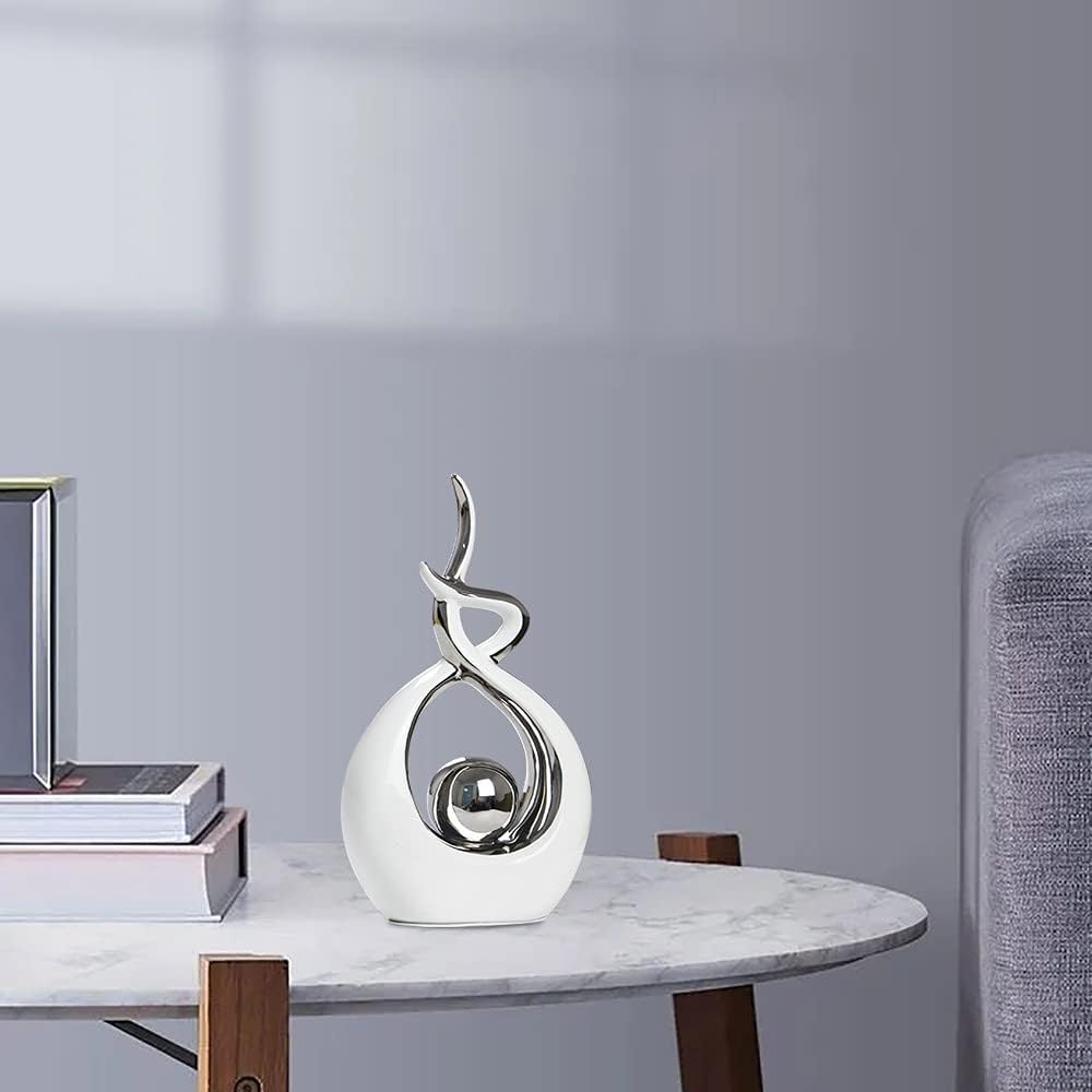 Home Decor Modern Abstract Art Ceramic Statue Table Decorations Living Room Office Centerpiece