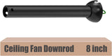 Black 8 inch ceiling fan downrod