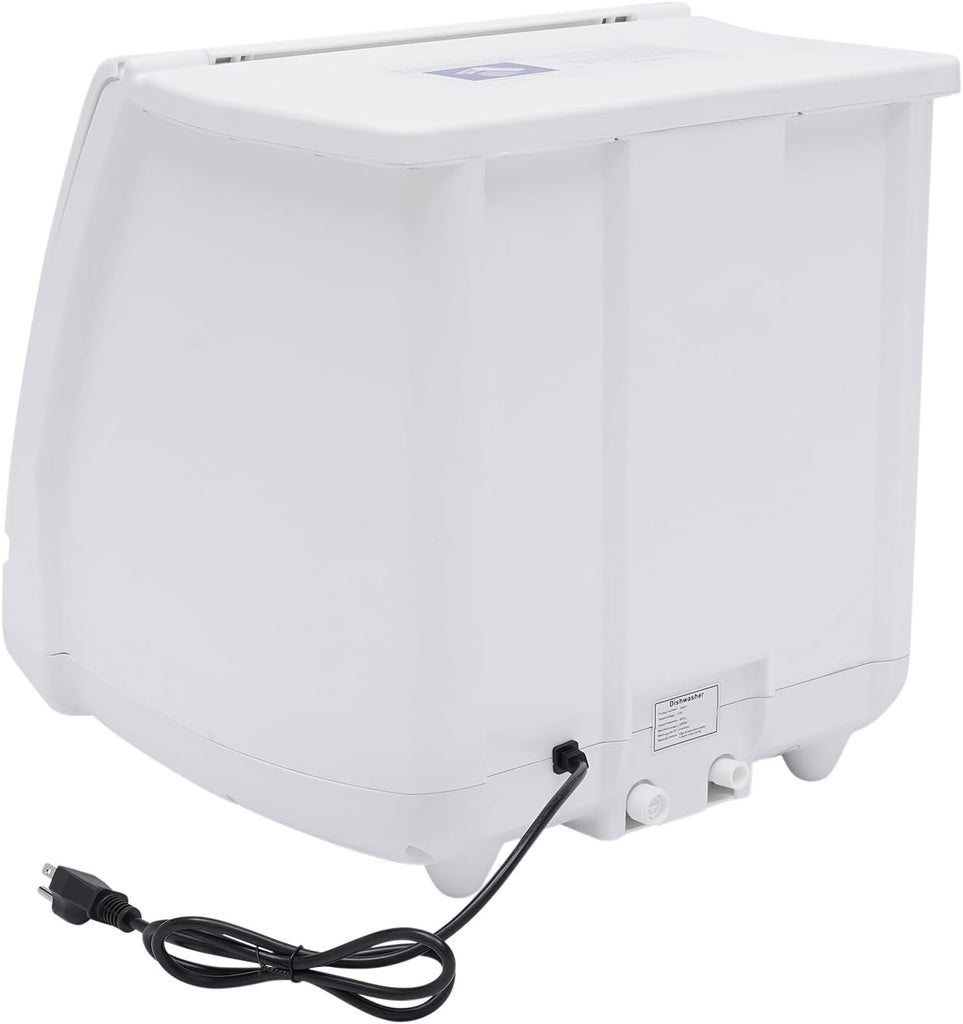 1200W Compact Countertop Dishwasher, 6 Place Settings Portable Dishwasher for Apartment RV