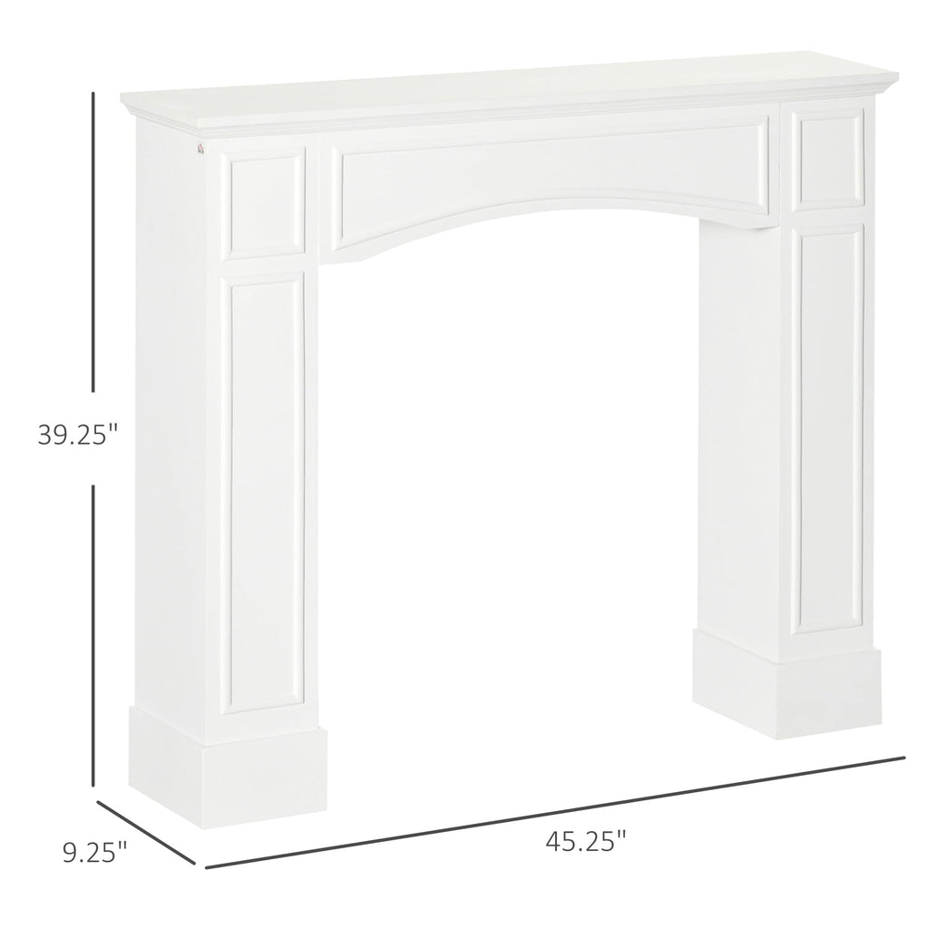 Modern Fireplace Mantel for Interior Width 29" White