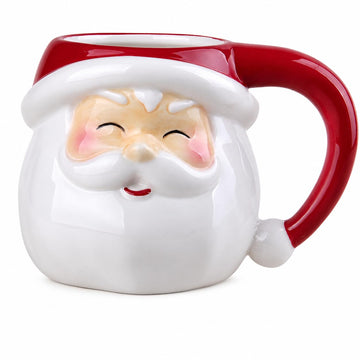 4.1 Inch Santa Mug, Santa Claus Coffee Cup, 1 Unit