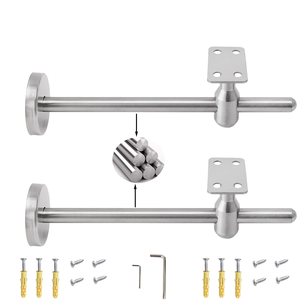 Stainless Steel Handrail Bracket Wall Adjustable, Extended Flat Stair Handrail Bracket, Adjustable Staircase Handrail