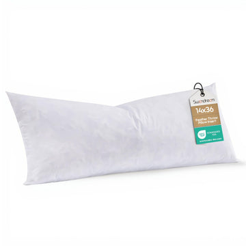 14x36 Feather Long Lumbar Pillow Insert, Decorative Throw Pillow Insert for Covers, Fuller Fit with Soft Support for