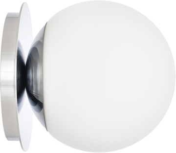 Chrome Wall Sconces, 1 Light Modern Globe Sconce, Wall Light Bathroom Living Room & Hallway Vanity Lighting, Ceiling