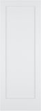 30"x80" 1-Panel Prefinished Laminate White Hollow Core Door Slab, Pre-Assembled Waterproof Shaker Style Interior Door
