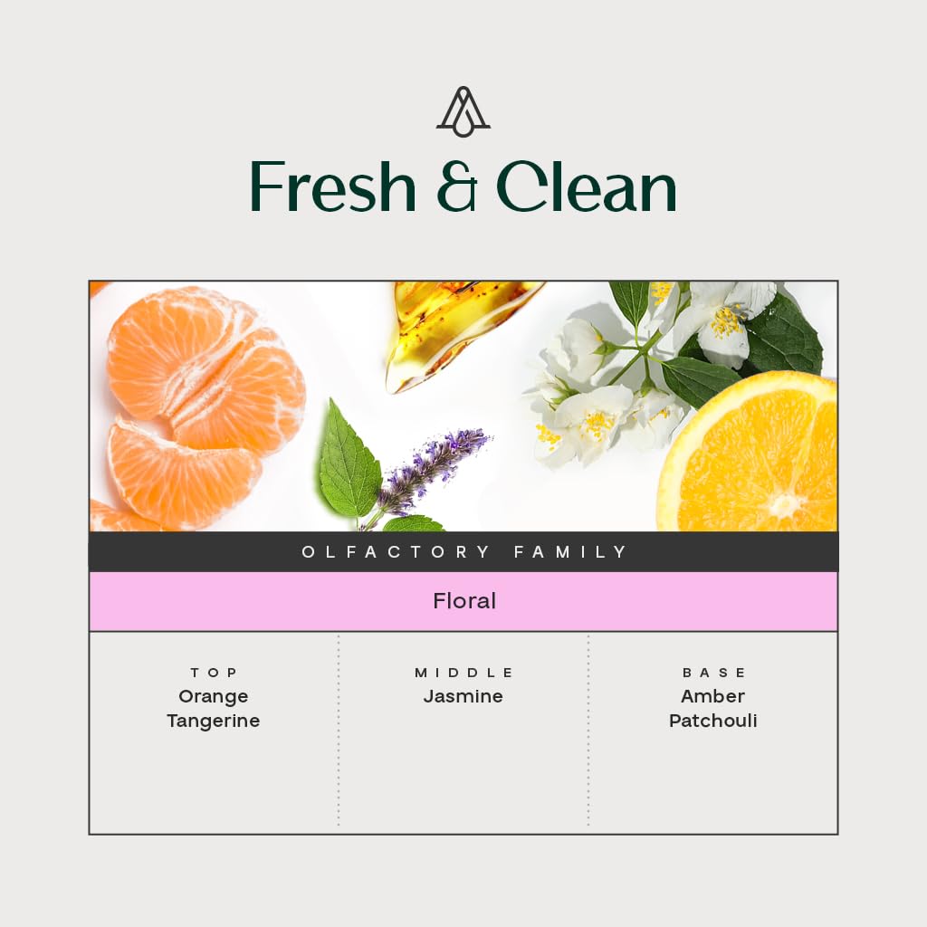Reed Diffuser, Fresh & Clean Scent Diffuser (8.45 fl oz, 250ml)- Luxury Reed Diffusers Set - Includes Reed Diffuser
