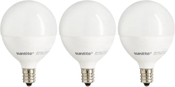 LED G16.5 Globe Light Bulb, 5 Watts (40W Equivalent), 350 Lumens, 2700K Soft White, Dimmable, Candelabra E12
