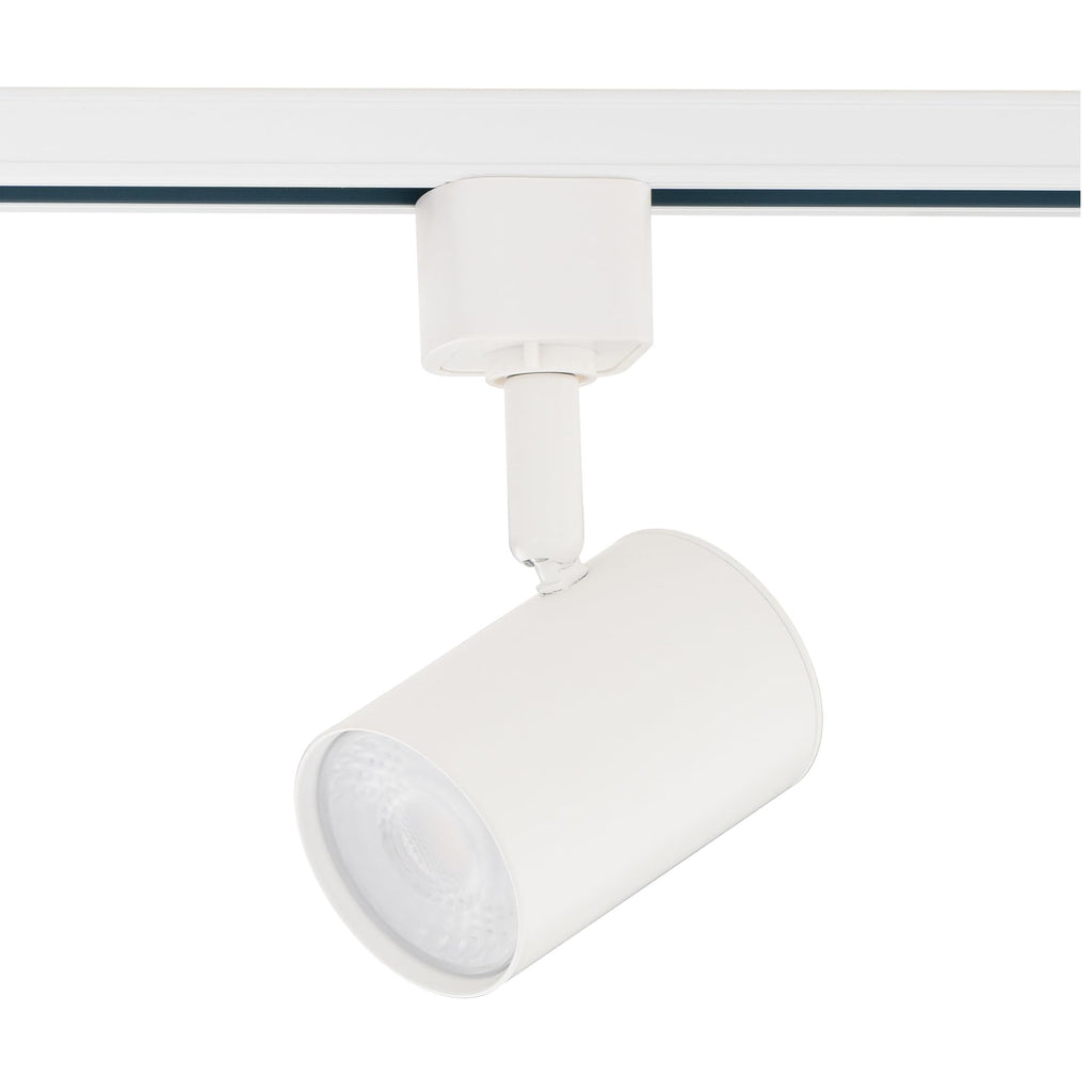 Amped Collection LED 10W Track Head 3000K Warm White Energy Efficient in White for H Track, Standard 3-Wire Track