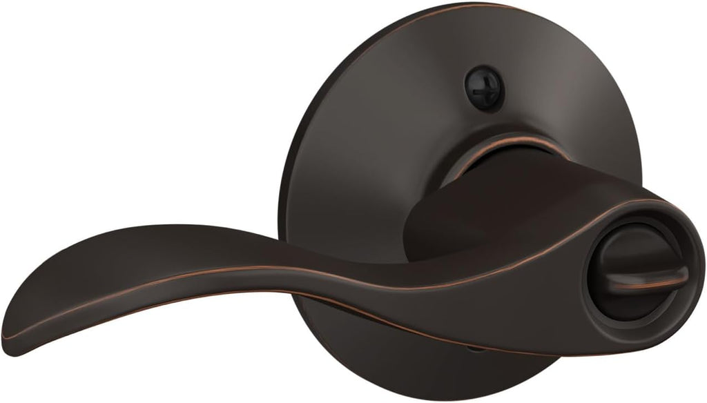ACC 716 Accent Door Lever, Keyed Entry Lock, Aged Bronze