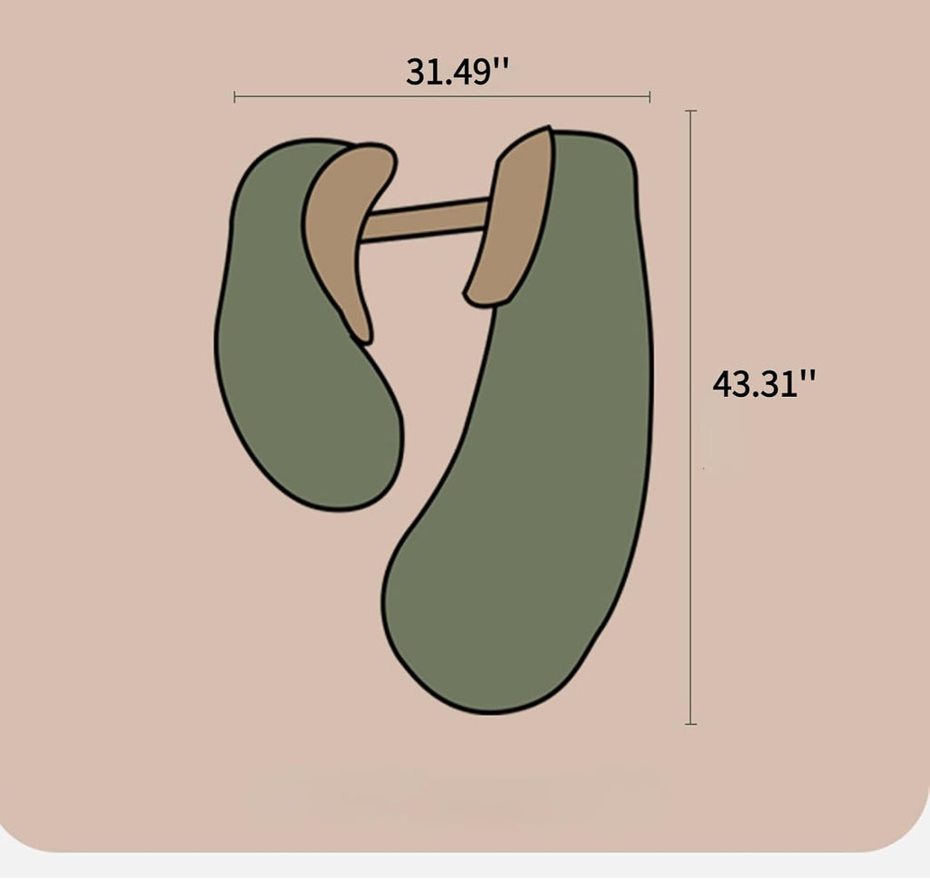 Pregnancy Pillows for Sleeping, U Shaped Full Body Pillow for Pregnancy Women,Removable Maternity and Nursing Pillow