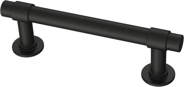 Francisco (10-Pack) Cabinet Handles 3" Hole Center Pulls | Matte Black Hardware Kitchen Door, Drawers, Dressers