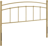 Abigail King Metal Headboard in Gold