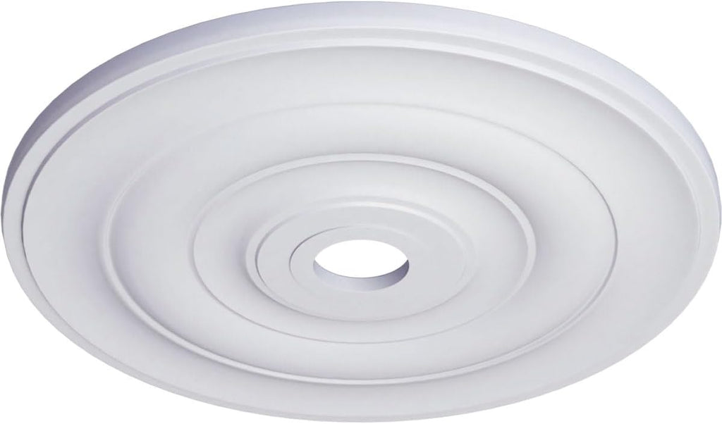 Jefferson Ceiling Medallion, 26 1/2"OD x 3 5/8"ID x 1 1/2"P (Fits Canopies up to 5"), Factory Primed