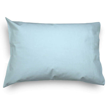SheetWorld Twin Pillow Case 20 x 26, 100% Cotton Flannel, Aqua, Made in USA
