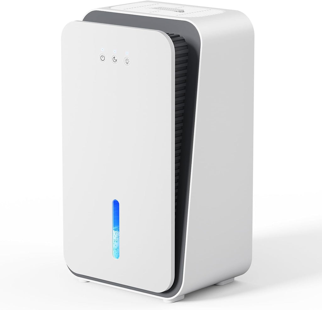 Dehumidifier for Home, Quiet Portable Dehumidifier with Auto Shut Off, 7-Color LED Light for Basement, Bedroom