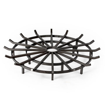 Ash & Ember 40" Wagon Wheel Fire Pit Grate, High Efficiency & Smoke-Reducing Firewood Grate, Heavy Duty Woodburning