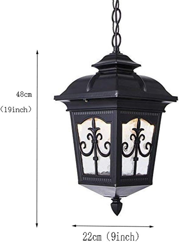 Outdoor Chandelier Waterproof Gazebo Garden Shed Walkway Villa Corridor Rainproof Traditional Porch Courtyard
