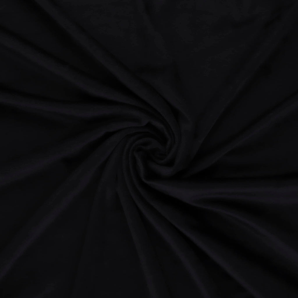 Solid Minky Fabric, Black Cut by The Yard