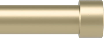 Cappa Curtain Rod, Includes 2 Matching Finials, Brackets & Hardware, 66 to 120-Inches, Gold