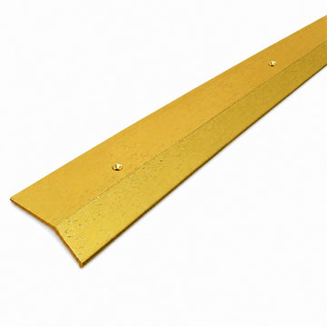 2" x 36" Carpet Bar Transition Strip, Satin Hammered Gold Aluminum Floor Transition, Metal Carpet Edge Trim, Doorway