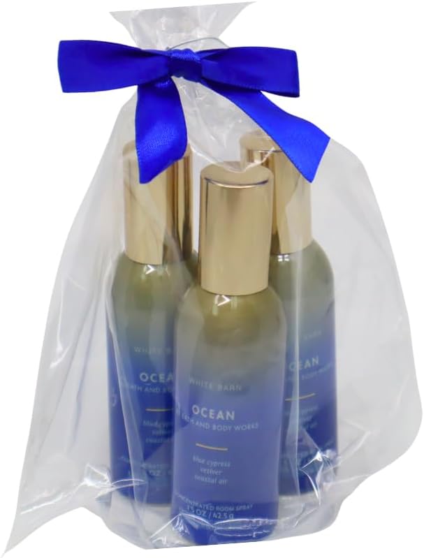 OCEAN Concentrated Room Spray Gift Set with a Blue Bow for Holiday 1.5 oz - Set of 3