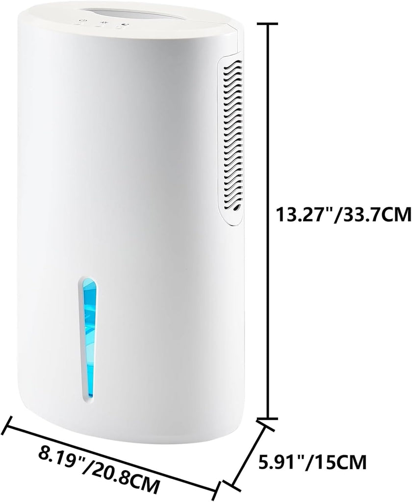Small Dehumidifier for Bedroom up to 1000 Sq.Ft, 68 OZ Water Tank Dehumidifier for Home with Auto Shut-Off