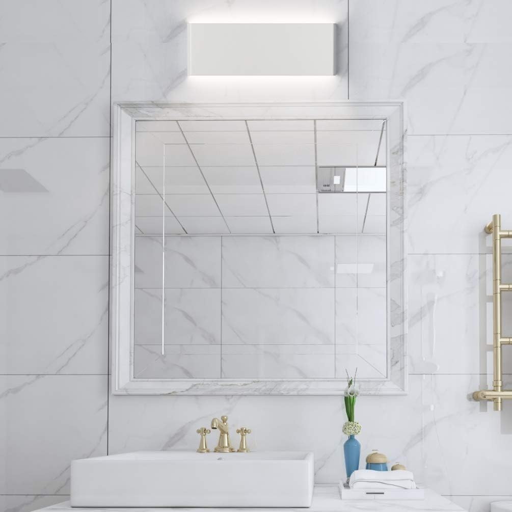 15.75in Matte White Modern Vanity Light Up and Down LED Vanity Light Wall Lighting Fixtures (Neutral White 4000K)