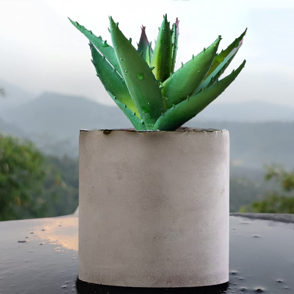 Large Round Silicone Planter Mold, Reusable Round Shape Concrete Clay Plaster Moulds for DIY Homemade Succulent Plant