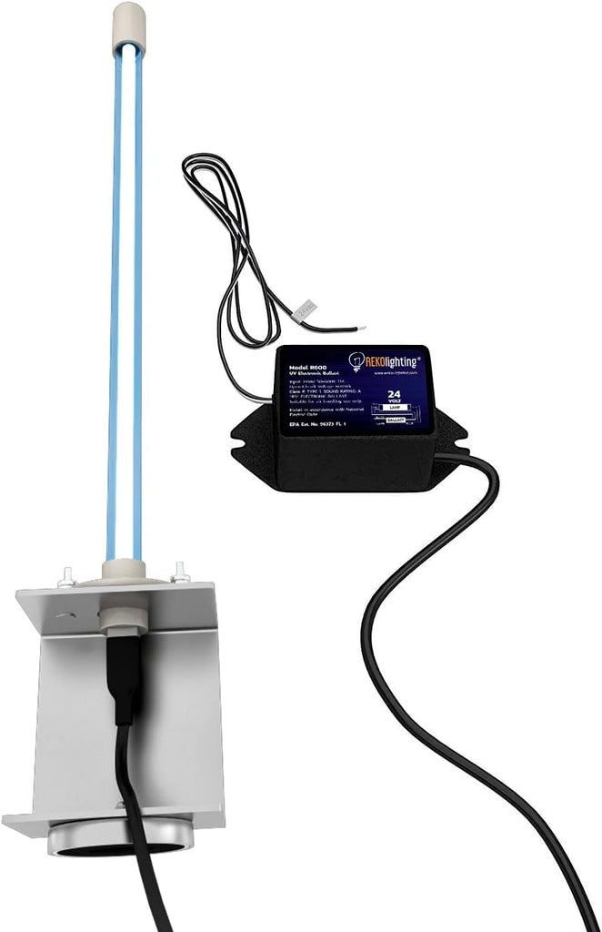 R600 24v HVAC Air Purifier UV Light Coil Cleaner Germicidal 14" 18W UVC for AC Air Conditioning with