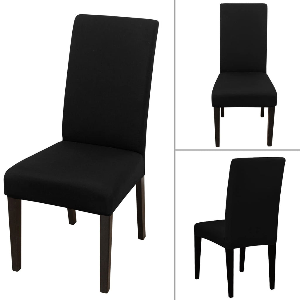 Dining Chair Covers Set of 6, High Stretch Removable Washable Dining Room Chair Covers, Kitchen Chair Cover Party Hotel