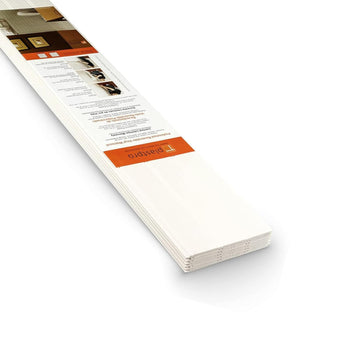 PVC Wall Panels 8 Ft, Reversible Beadboard & Shiplap Wainscoting, 7-Pc Kit