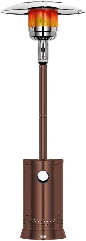 Patio Heater 48,000 BTU Outdoor Propane Heater with Wheels