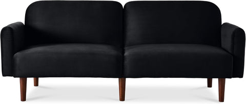 Best Choice Products 77" Mid Century Modern Velvet Loveseat Sofa, Couch, Convertible Sofa Sleeper Bed w/Real Wood