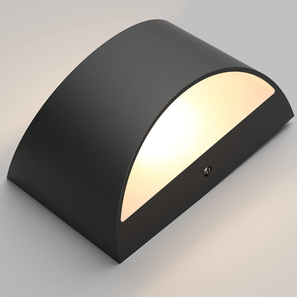 Black Modern LED Wall Sconce Indoor Wall Lights 1 Pack Hardwired Up and Down Wall Mount Light Bedroom Hallway