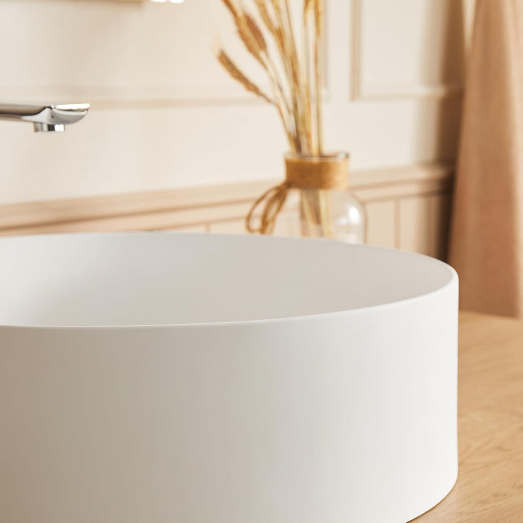 17.7 Inch Round Bathroom Vessel Sink
