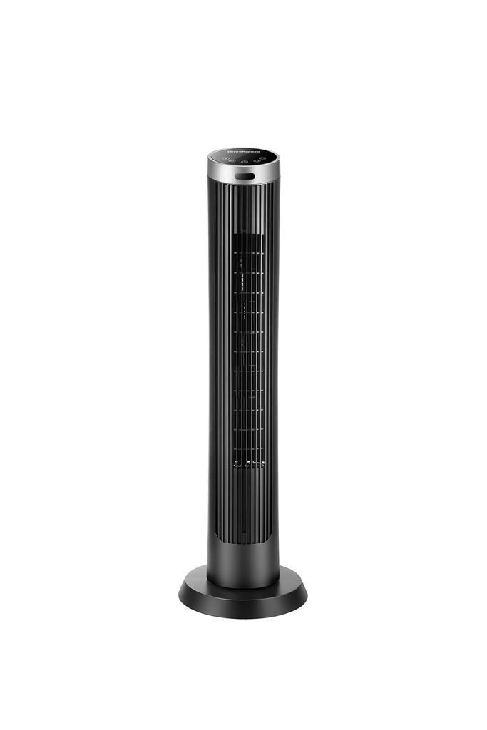 Digital Electric Tower Fan, with Remote Control, LED Display, Standing Bladeless Floor Fans Cooling and Quite Indoor