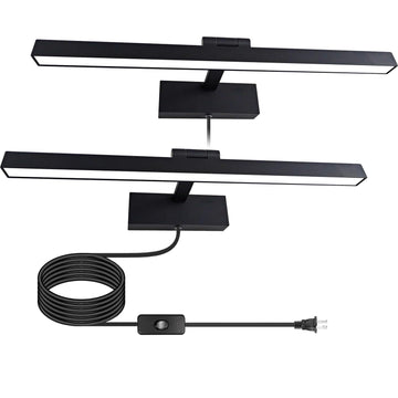 Picture Light for Paintings Plug in, 2700K Warm White Picture Lights, 16" 4.5W LED Art Lights for Wall, Corded