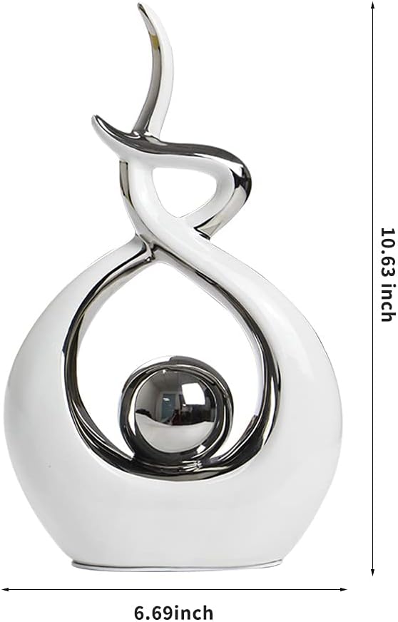 Home Decor Modern Abstract Art Ceramic Statue Table Decorations Living Room Office Centerpiece