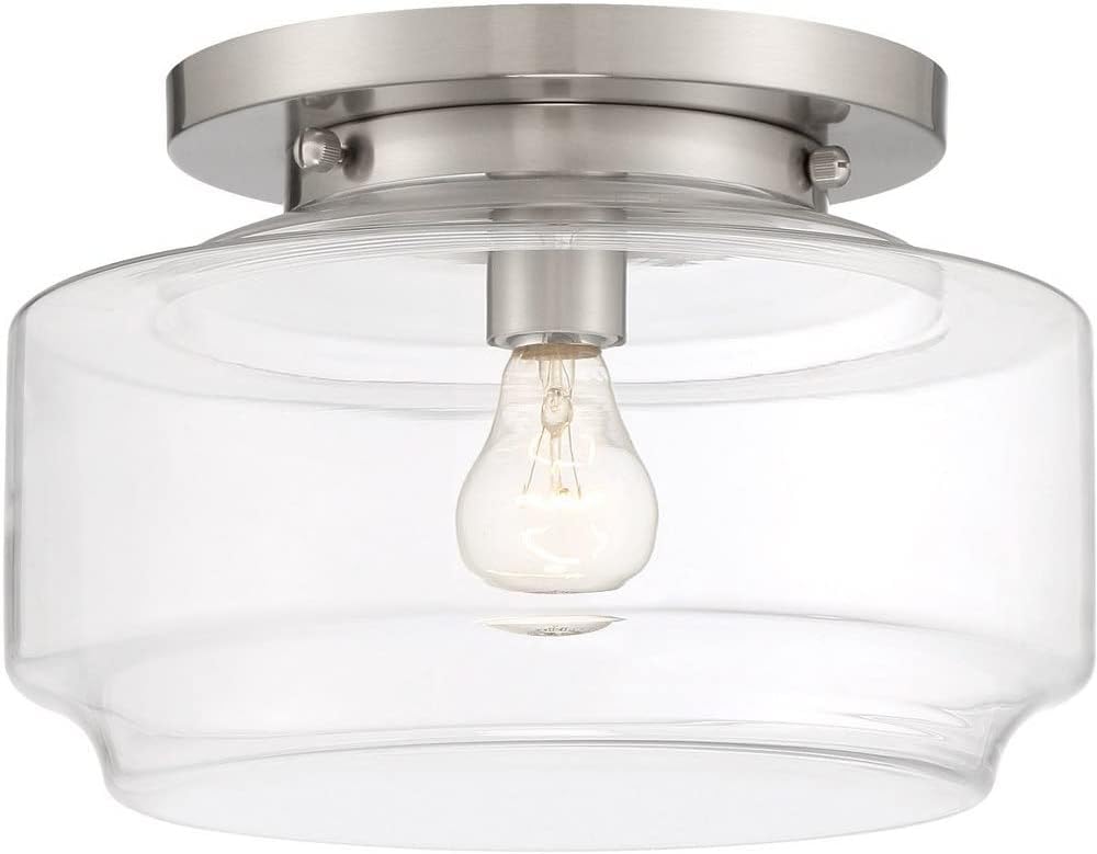 Peri 12" Flushmount Flat Black